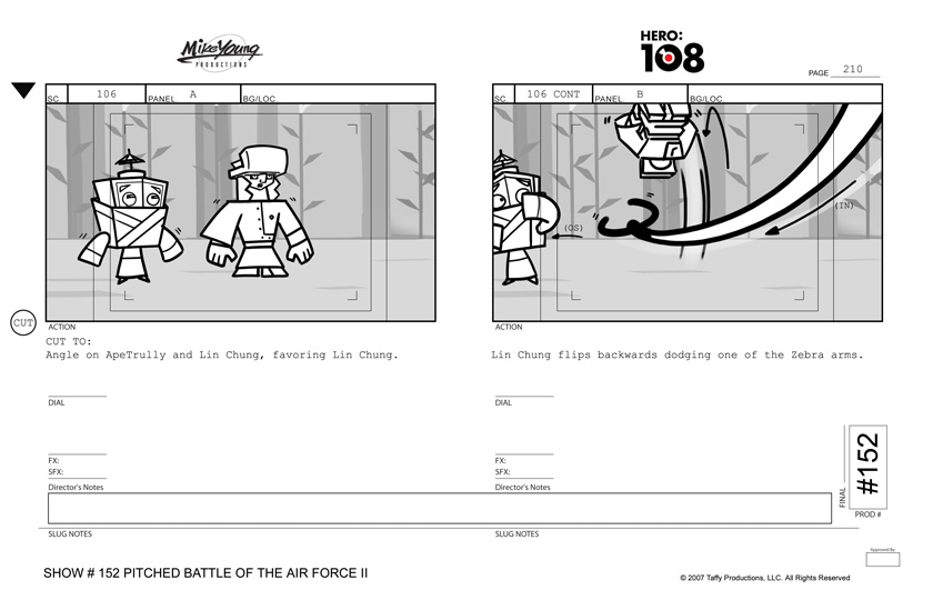 Portfolio - Storyboards - Sprite - Franklin B.C. - Pitched Battle